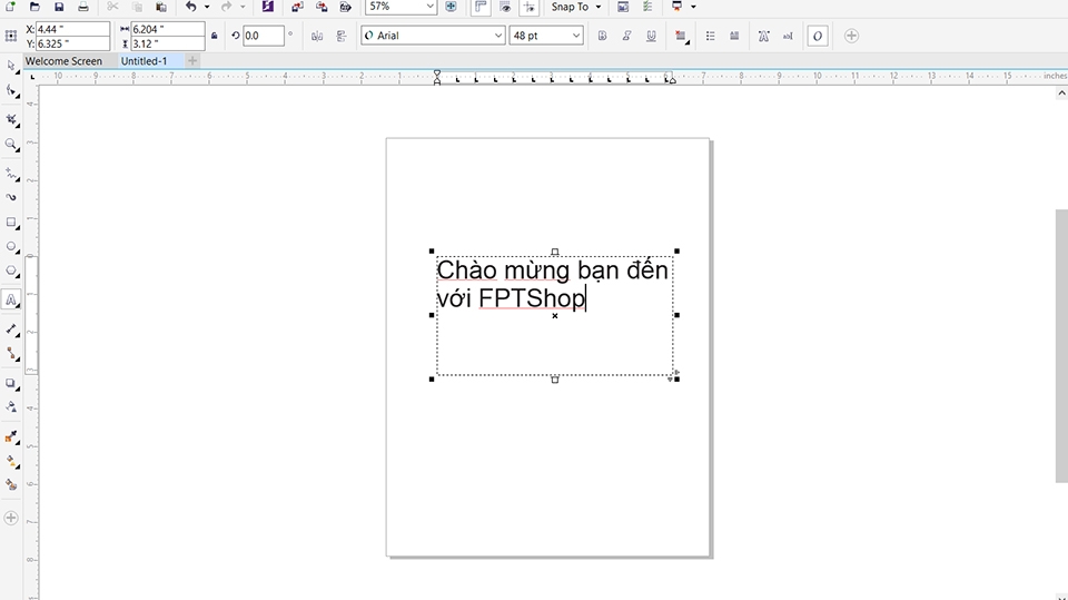 Chuyển đổi text thành đối tượng vector trong corel (Ảnh 1)