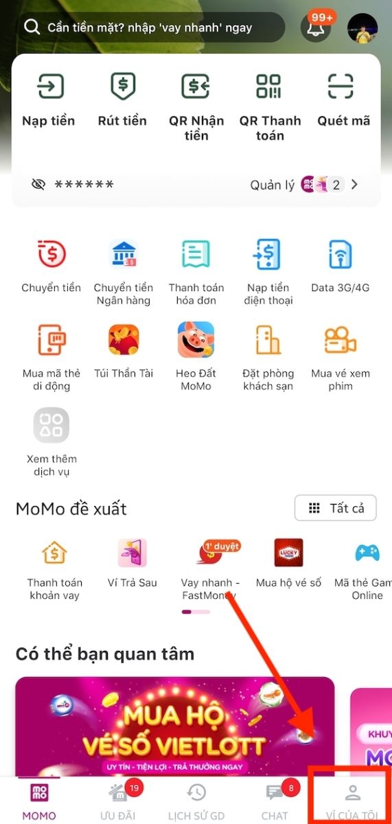 mã khách hàng momo hình 3