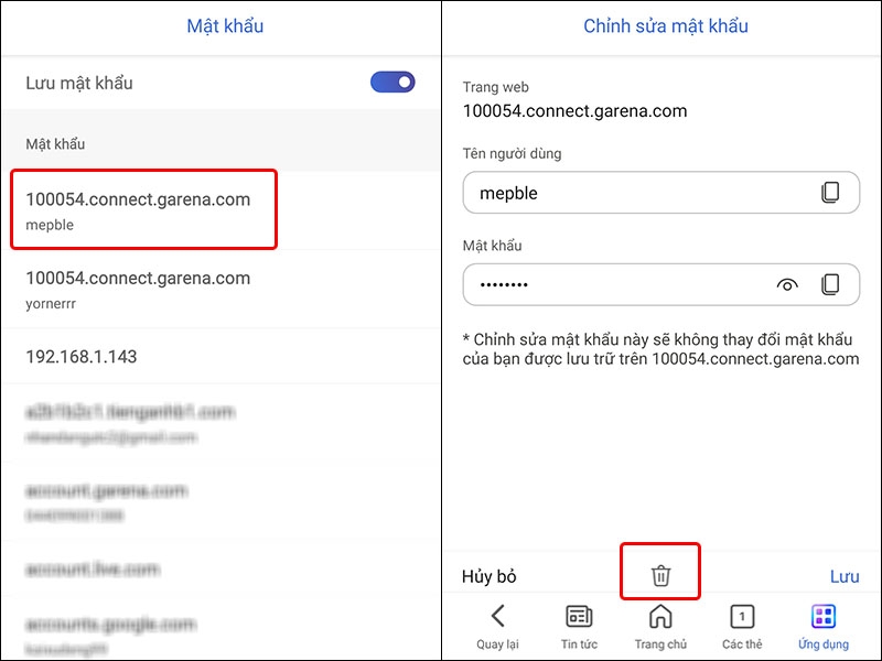 Hướng dẫn xóa mật khẩu đã lưu trên trình duyệt Microsoft Bing