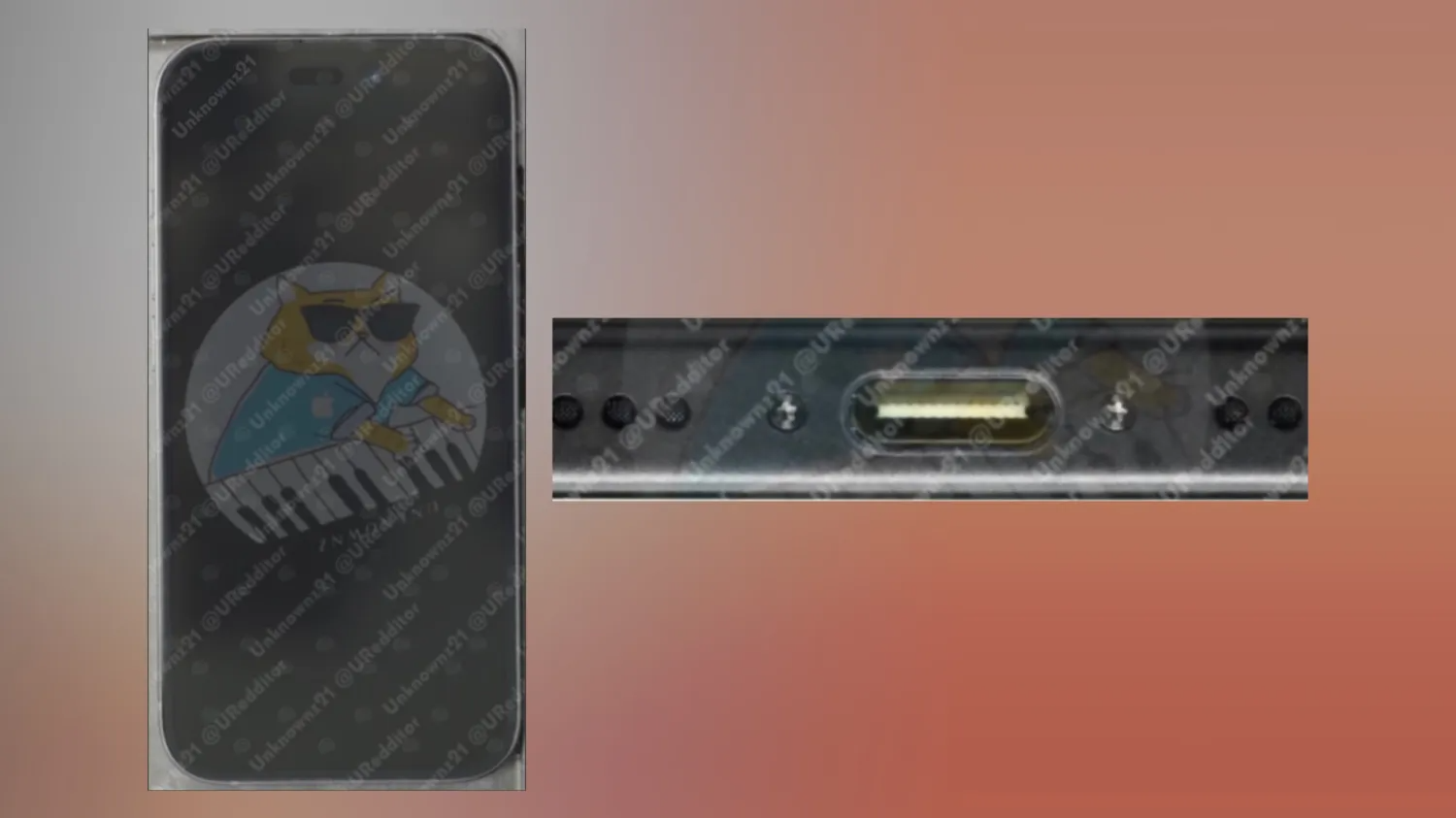 Hình ảnh thực tế xác nhận iPhone 15 có thiết kế Dynamic Island và cổng sạc USB-C