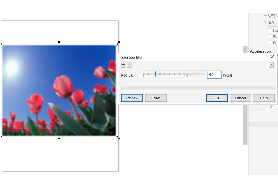 Cách làm mờ ảnh trong Corel (Ảnh 5)