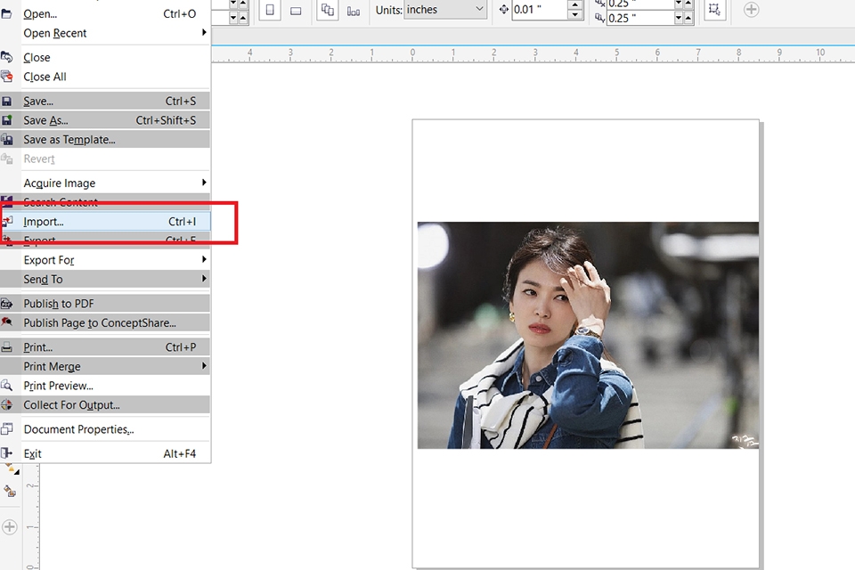 Làm mờ viền hình ảnh trong Corel (Ảnh 1)