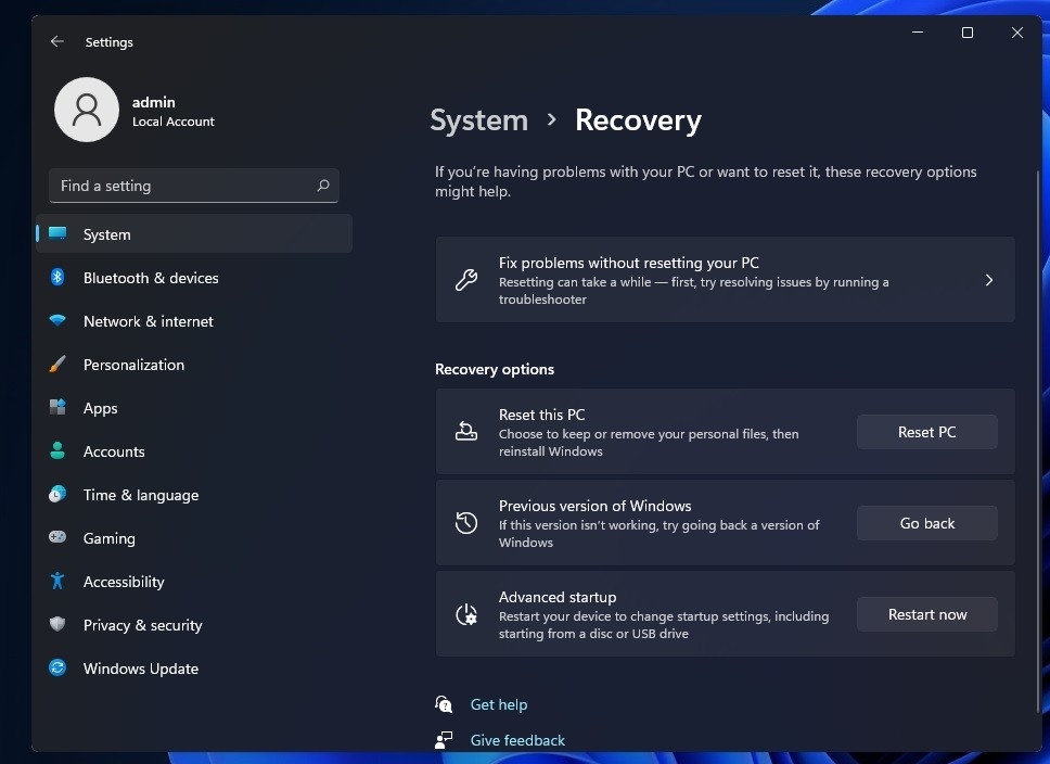 Cách hạ Win 11 xuống Win 10 chưa quá 10 ngày (Ảnh 2)