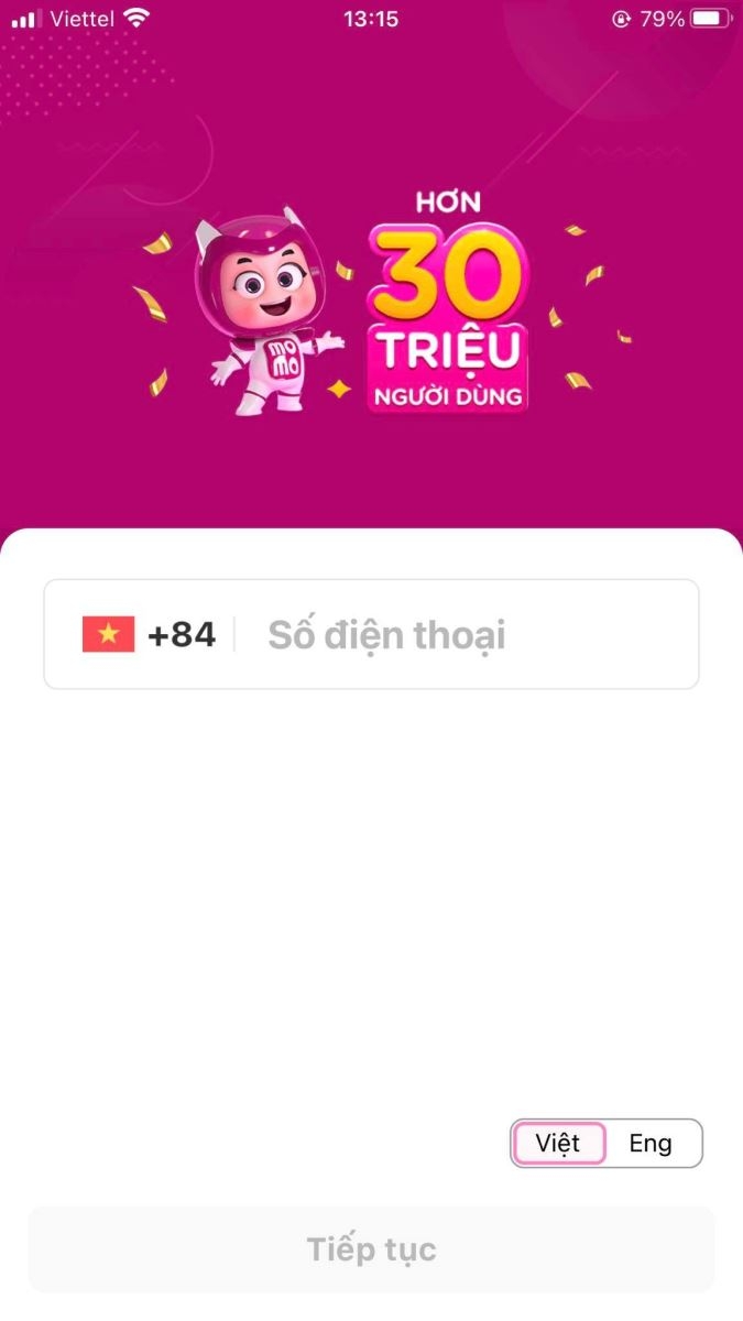 Momo đăng nhập nhanh chóng chỉ với 5 phút!