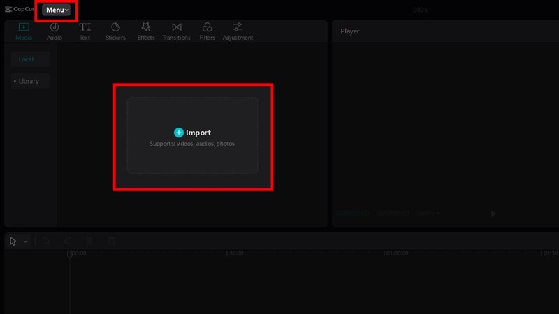 Nhập dữ liệu để chỉnh sửa video