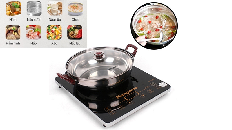 Review bếp điện từ Kangaroo KG408I (Ảnh 4)