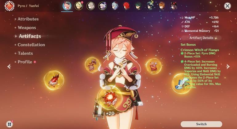 Yanfei Genshin Impact hình 4