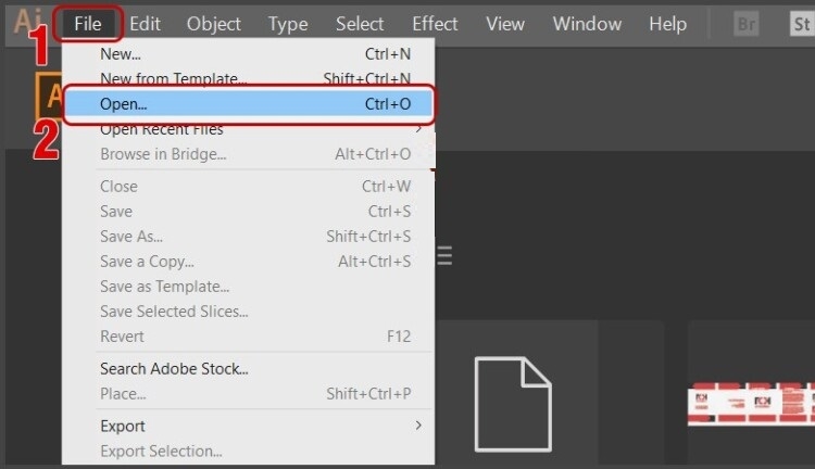 Đổi màu background trong AI bằng Document Setup (Bước 1)