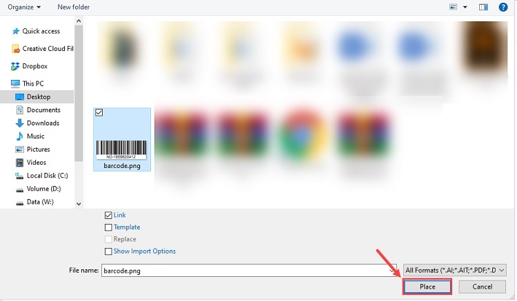 Hướng dẫn cách tạo mã vạch trong illustrator bằng nguồn Barcode (Bước 7)