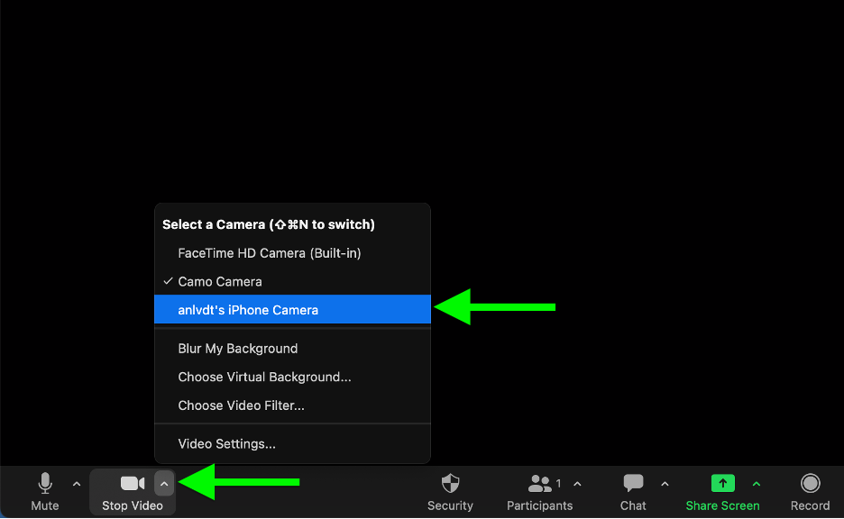 Cách biến iPhone thành webcam họp Zoom trên máy Mac