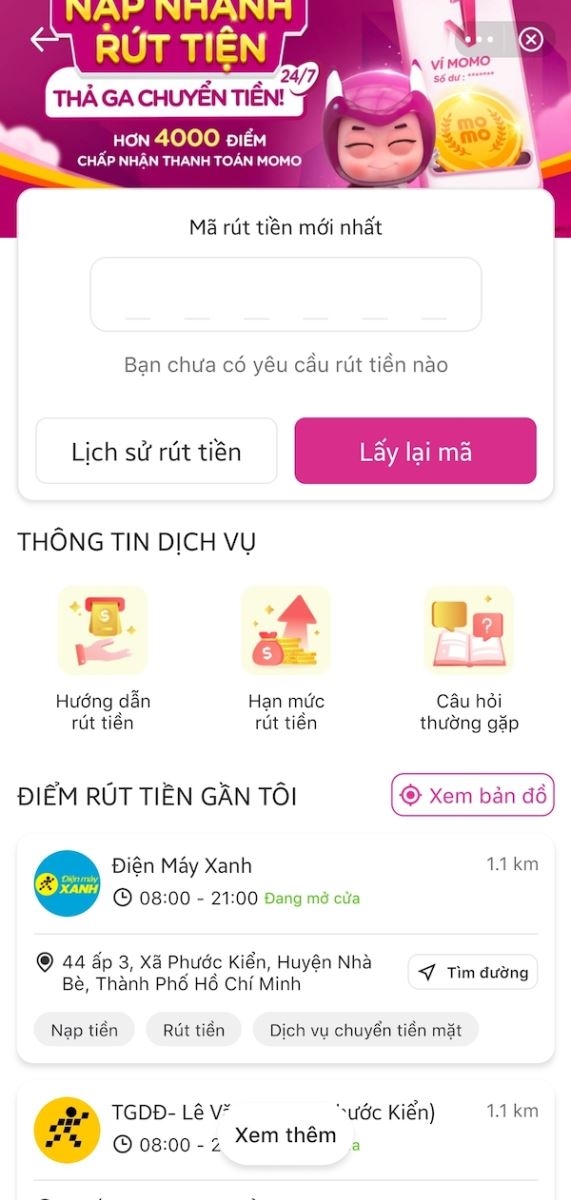 Hướng dẫn nhận tiền MoMo không cần liên kết ngân hàng hình 4