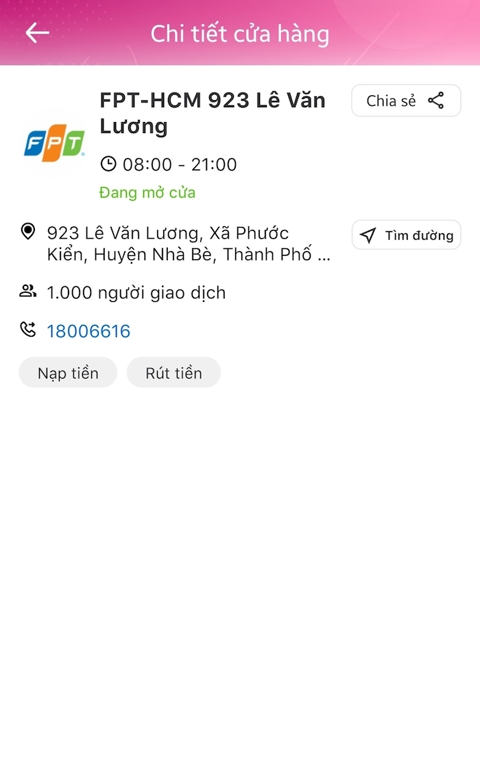 Hướng dẫn nhận tiền MoMo không cần liên kết ngân hàng hình 5