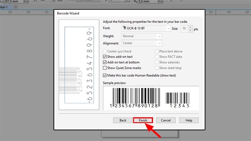 Hướng dẫn cách tạo mã vạch trong Corel (Ảnh 5)