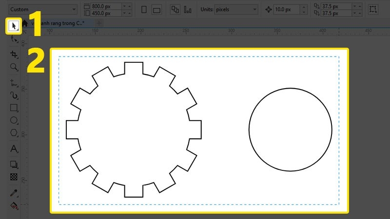 Chọn tất cả các đối tượng