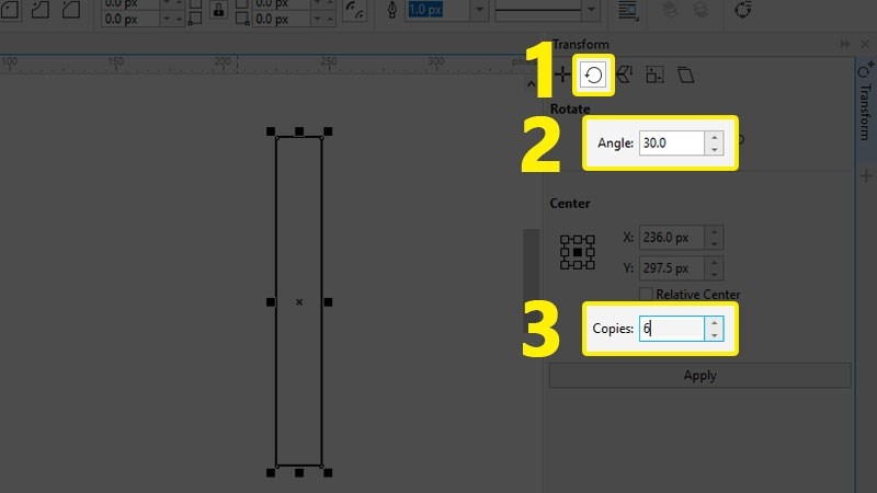 Nhập các giá trị tương ứng