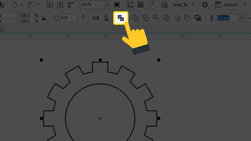 Tiến hành gộp các đối tượng