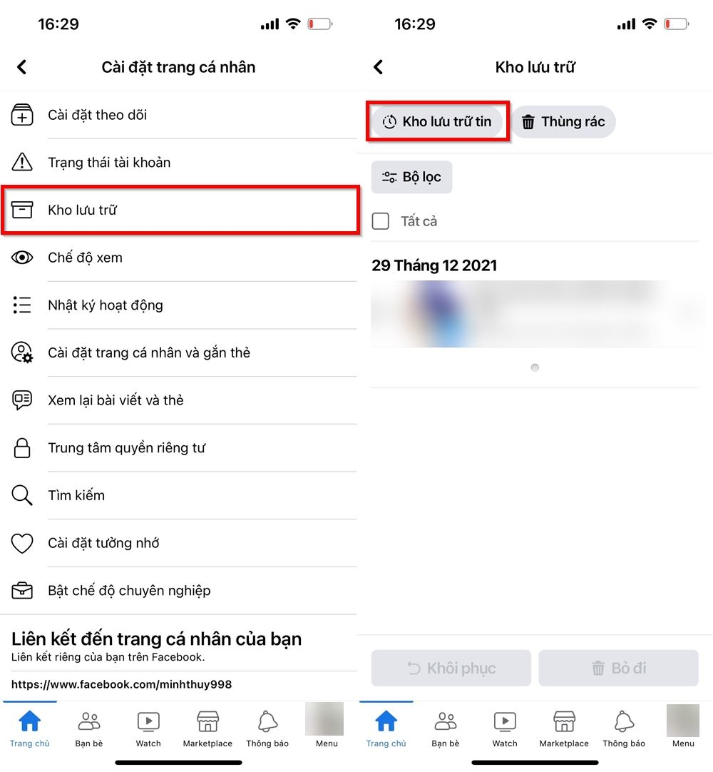 Cách tải story trên Facebook khi đã quá 24h 2