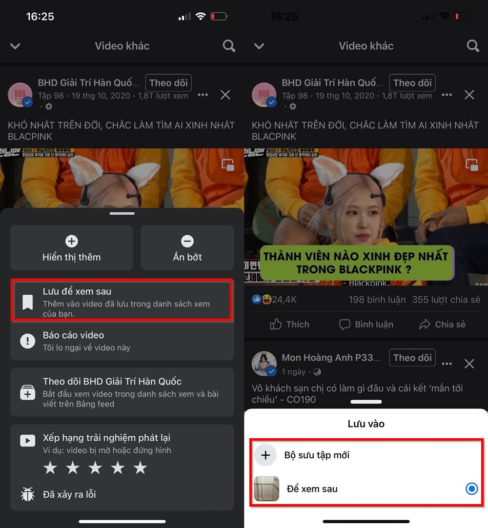 Cách xem lại video đã lưu trên Facebook 2