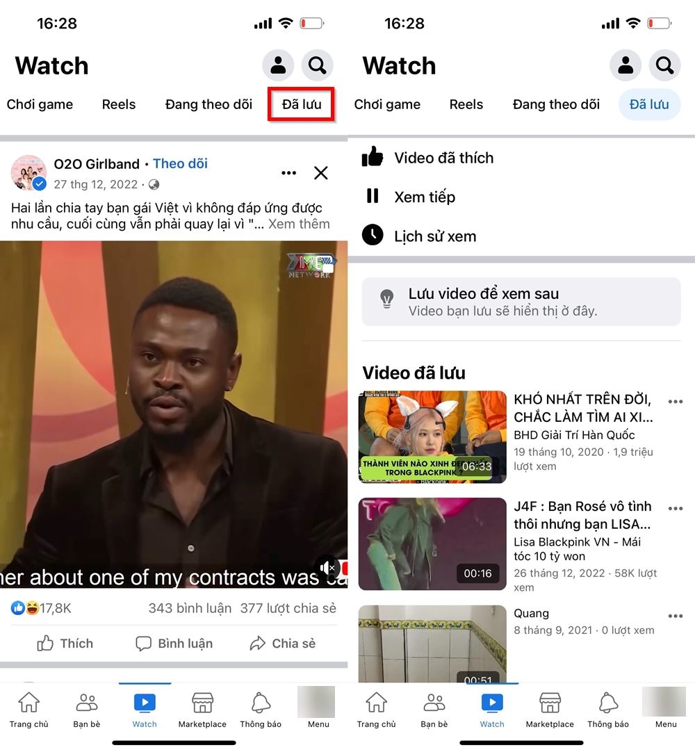 Cách xem lại video đã lưu trên Facebook 3