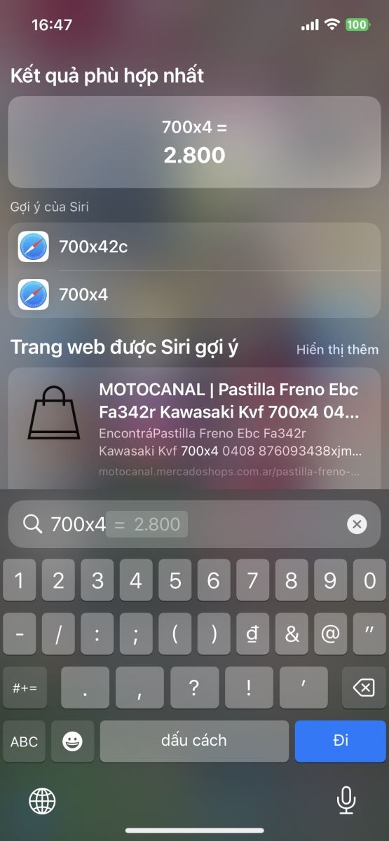 Cách tính nhanh trên iPhone mà không cần sử dụng máy tính&nbsp;3