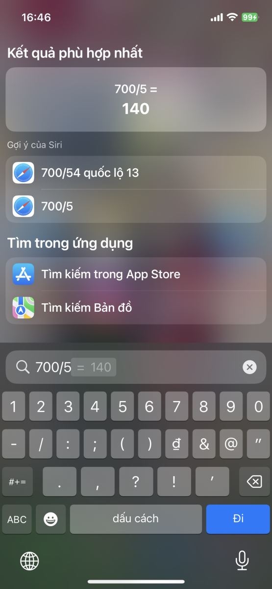 Cách tính nhanh trên iPhone mà không cần sử dụng máy tính&nbsp;4