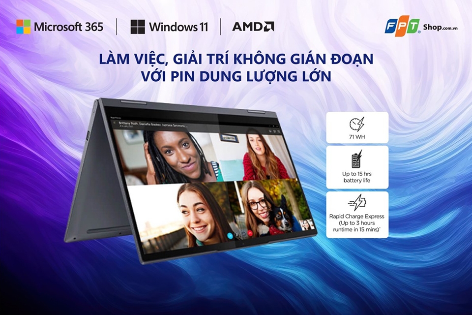 7 nét quyến rũ khó cưỡng của laptop Lenovo Yoga 7 14ACN6