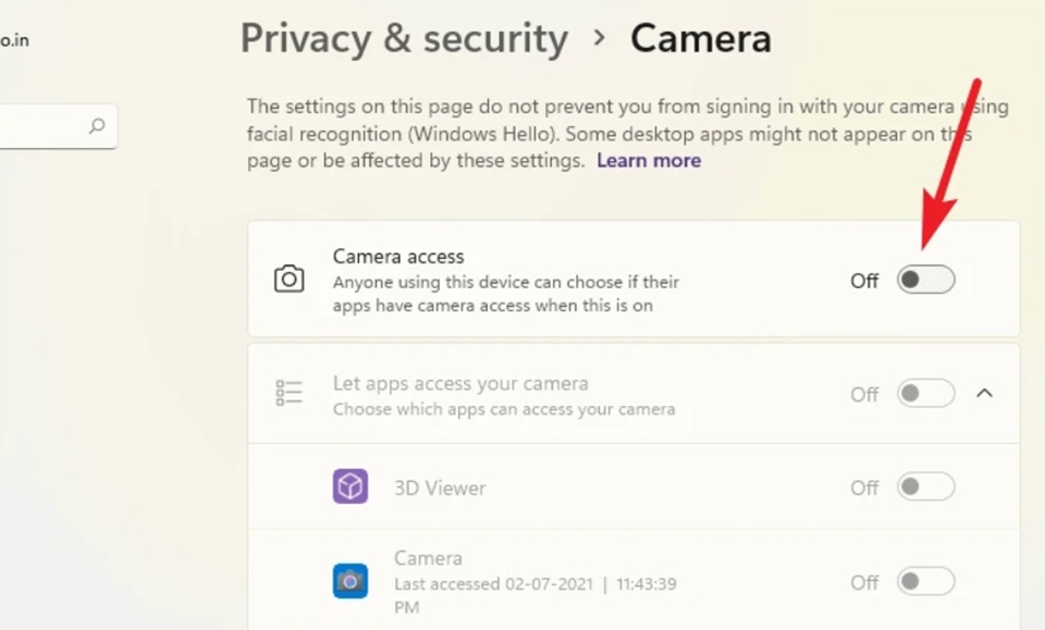 Bật camera trong Windows 11 - Ảnh 05