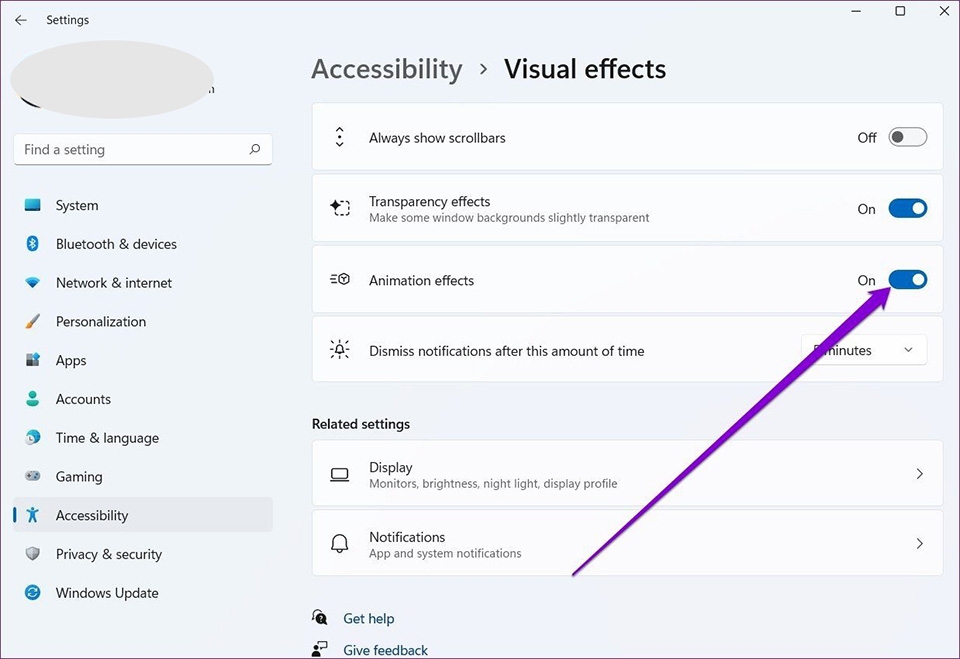 Tắt hiệu ứng trong Windows 11 - Ảnh 04