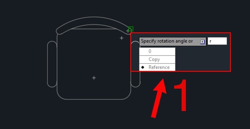 Hướng dẫn dùng lệnh xoay trong CAD (Ảnh 6)