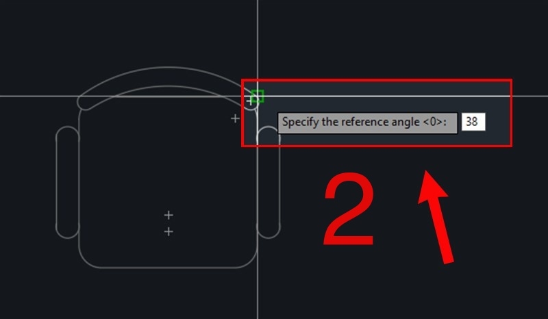 Hướng dẫn dùng lệnh xoay trong CAD (Ảnh 7)