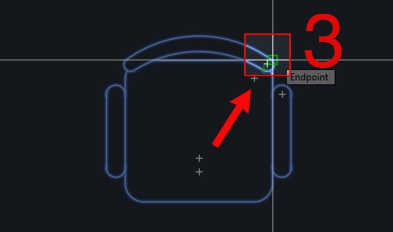 Hướng dẫn dùng lệnh xoay trong CAD (Ảnh 3)