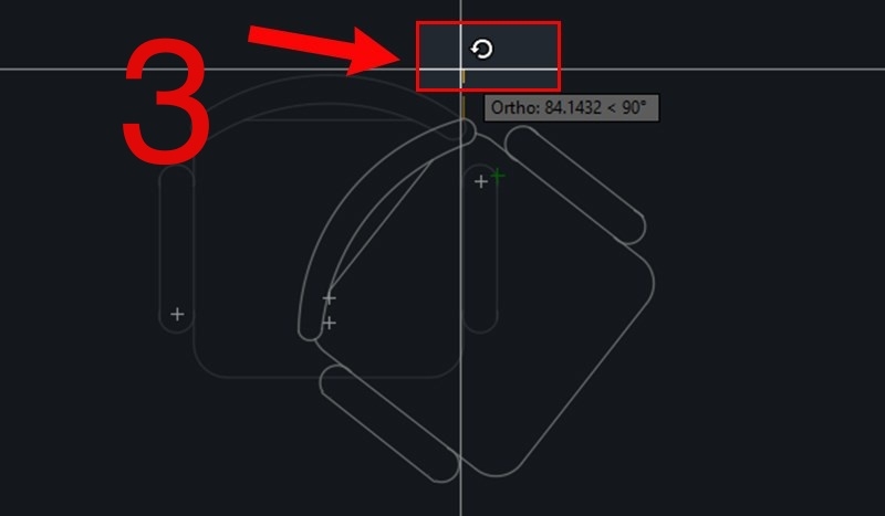 Hướng dẫn dùng lệnh xoay trong CAD (Ảnh 8)