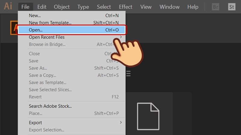 Cắt hình trong AI bằng Clipping Mask (Bước 1)