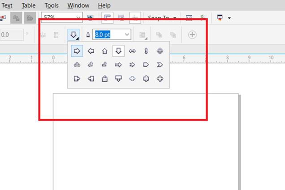 Tạo hình mũi tên mà bạn muốn vẽ