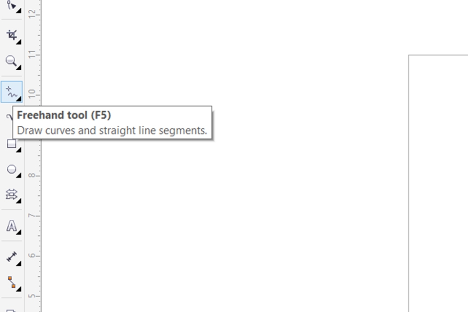 Mở công cụ Freehand tool hoặc nhấn phím F5