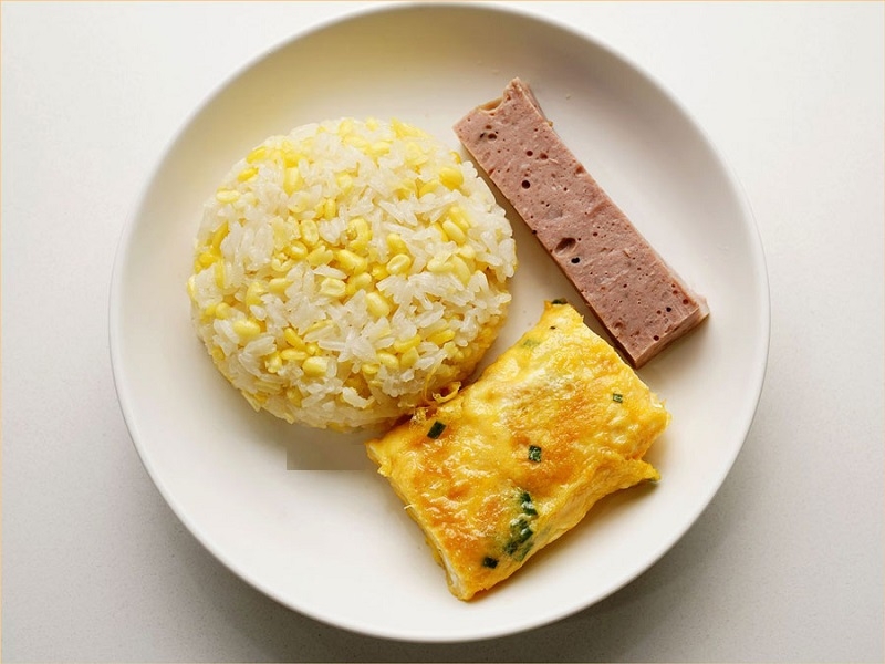 Hoàn thành và thưởng thức món xôi đậu xanh