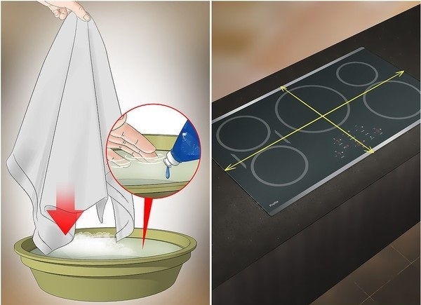 cách vệ sinh mặt kính bếp từ bằng baking soda 3