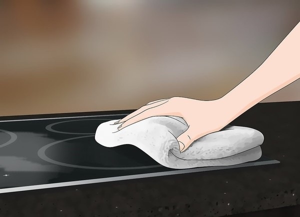 cách vệ sinh mặt kính bếp từ bằng baking soda 5