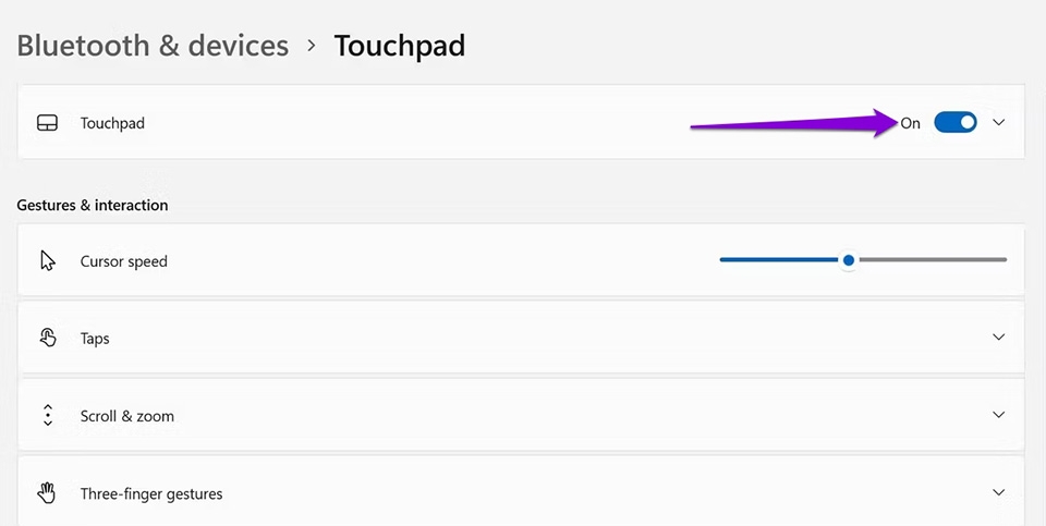 Tắt Touchpad của máy tính Windows 11 - Ảnh 05