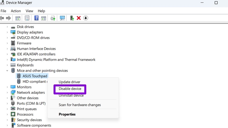 Tắt Touchpad của máy tính Windows 11 - Ảnh 14