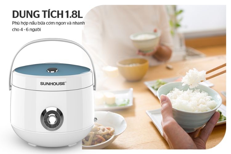 Nồi cơm điện Sunhouse 1.8 L SHD8606
