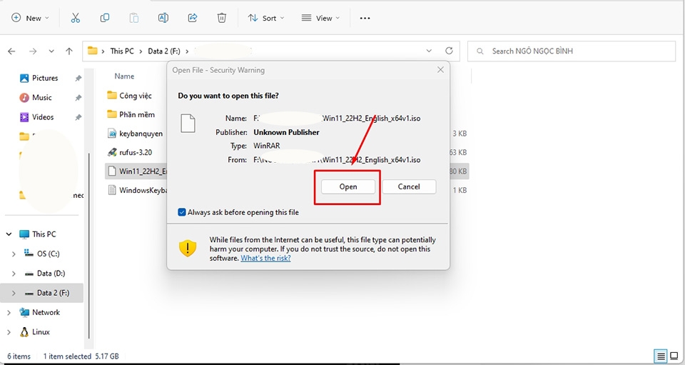 Cài Windows 11 không cần USB - Ảnh 06