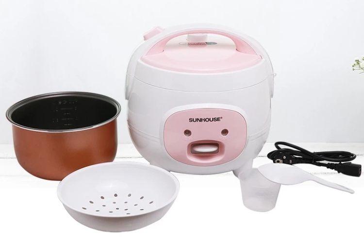 Nồi cơm điện mini giá rẻ Sunhouse SHD8607W bền đẹp