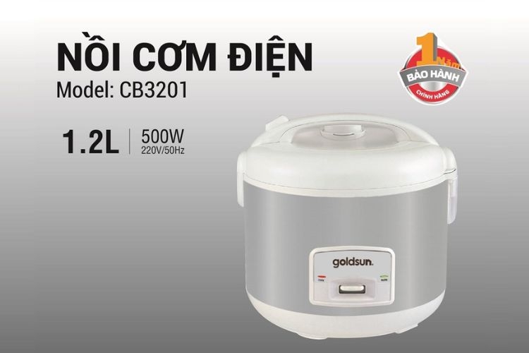 Nồi cơm điện mini giá rẻ Goldsun CB-3201 đa năng