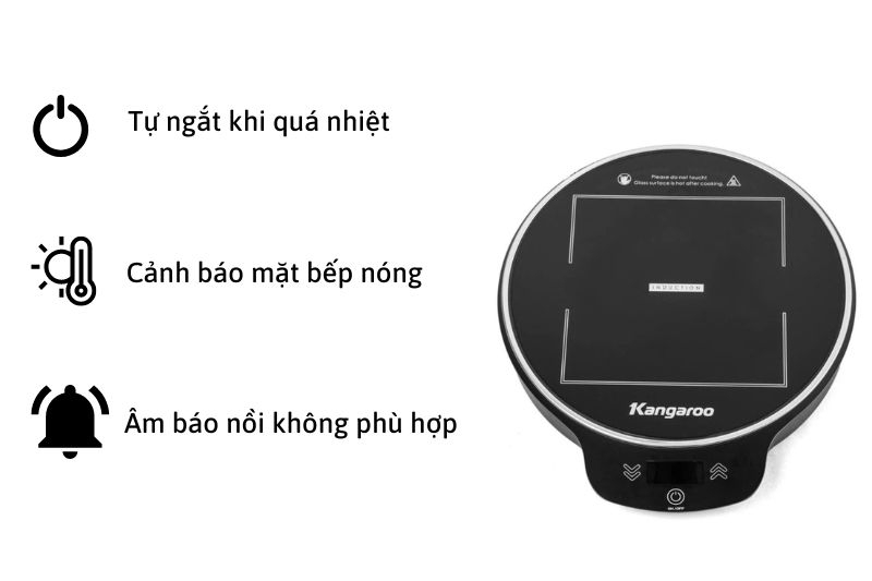 Review bếp điện từ đơn Kangaroo KG20IH8 (Ảnh 4)