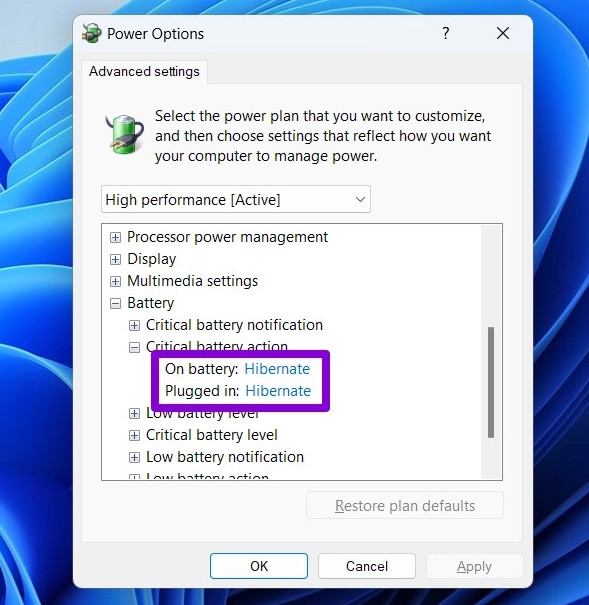 Sửa lỗi Windows 11 hiển thị phần trăm pin máy tính xách tay sai (5)