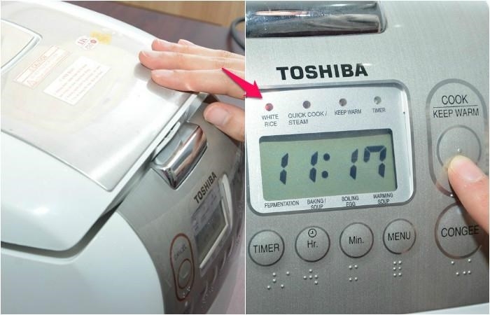 Cách sử dụng nồi cơm điện Toshiba nấu cơm siêu dễ