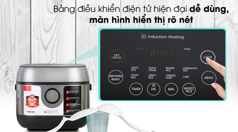 Cách sử dụng nồi cơm điện Toshiba đa chế độ