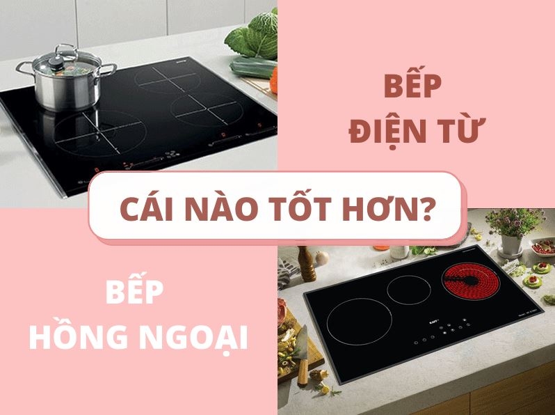 bếp hồng ngoại và bếp điện từ khác nhau thế nào