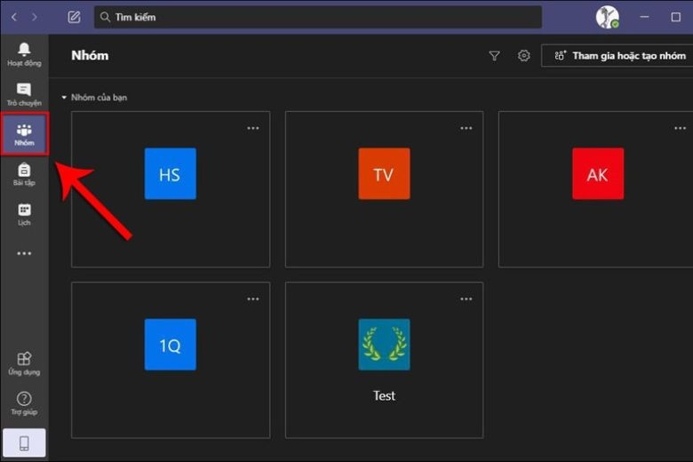 tạo cuộc họp trên Microsoft Teams